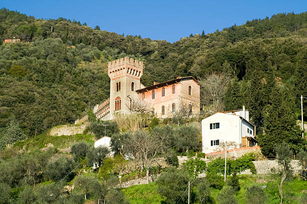 Small Chappell on top of the hill during winter
