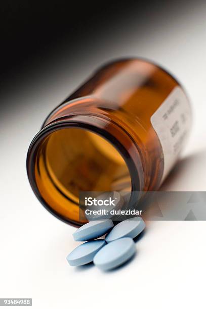 Pills Stock Photo - Download Image Now - Anti-Impotence Tablet, Blue, Bottle