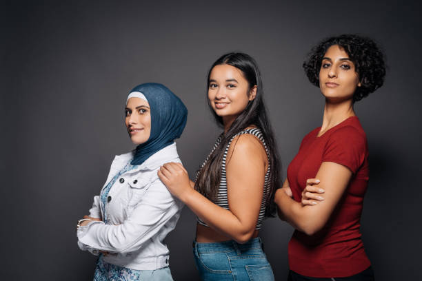istock Studio portrait of diverse Middle Eastern and Asian women 934850466