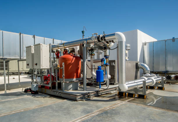 istock Insulated Pipes for Industrial HVAC Installation 934850650