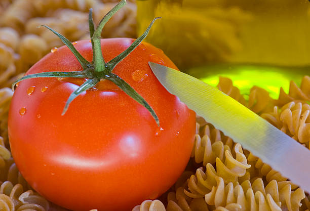 Tomato and Olive Oil stock photo