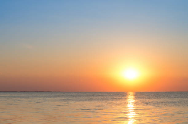 sunrise over the calm sea, beautiful landscape