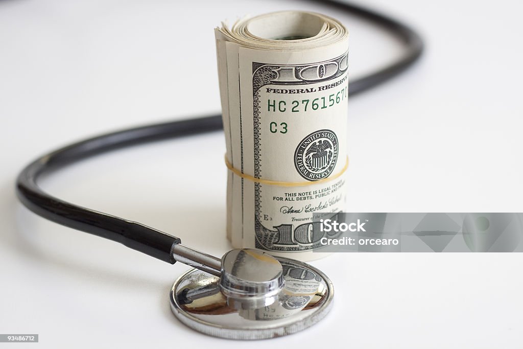 健康保険 - アメリカ通貨のロイヤリティフリーストックフォト