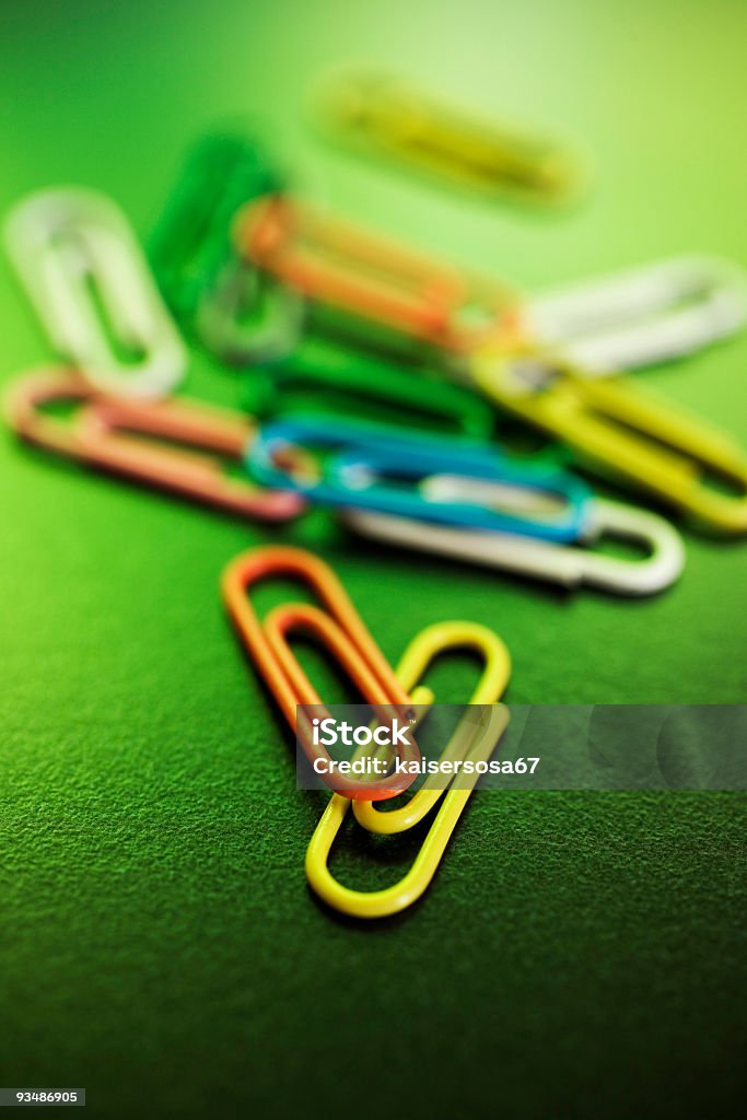 paperclips - Zbiór zdjęć royalty-free (Artykuł biurowy)