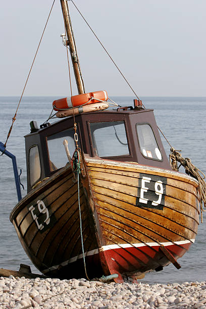 istock Beached Fishing boat 93487090
