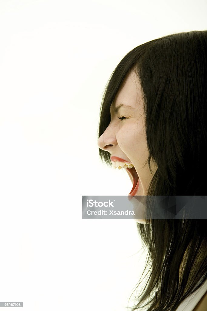 Mädchen schreit - Lizenzfrei Rufen - Sprache Stock-Foto