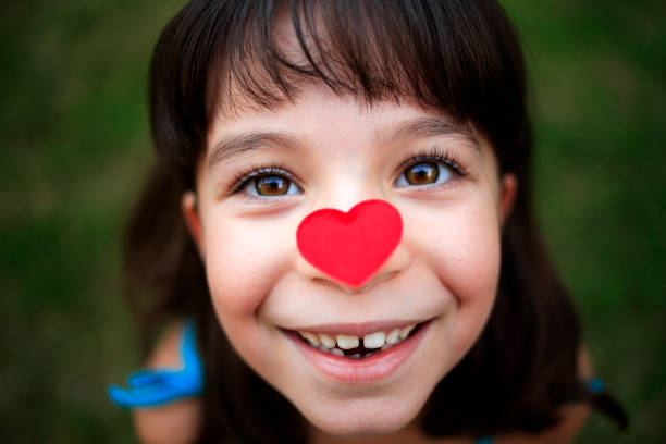 istock Little girl with heart shape 93487227
