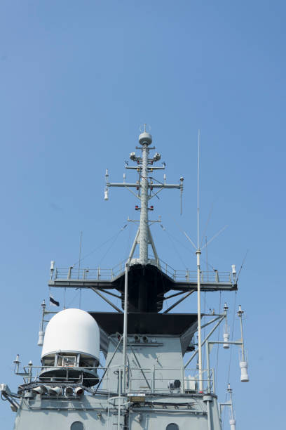 istock Radar at the top of the battle ship 934873352