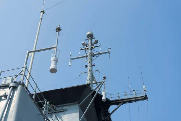 istock Radar at the top of the battle ship 934873354