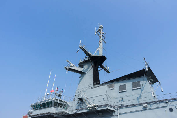 istock Radar at the top of the battle ship 934873376
