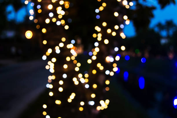 istock Christmas lights blurred on city streets 934874212