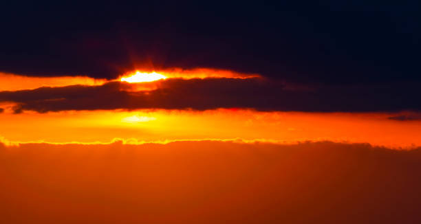 istock Beautiful sunset with colorful clouds 934877080