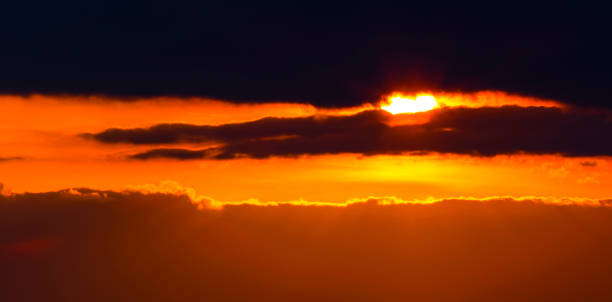 istock Beautiful sunset with colorful clouds 934877086