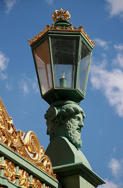 Man hold a lamp  janus head stock pictures, royalty-free photos & images