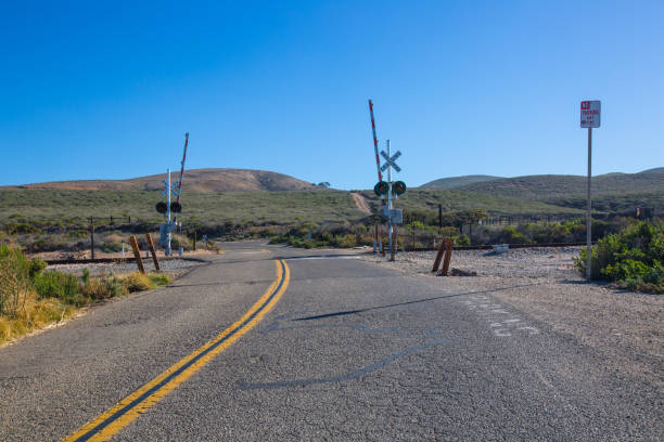 istock Railroad crossing in the middle of nowhere 934890480