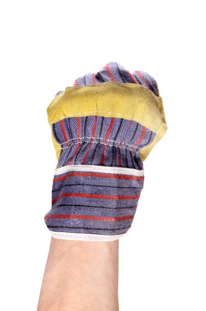 istock Working mens gloves on white background 934890590