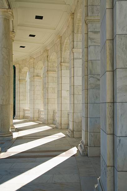 Greek Columns  memorial amphitheater stock pictures, royalty-free photos & images