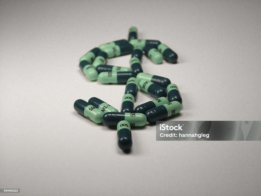 Farmaco di denaro - Foto stock royalty-free di Accudire