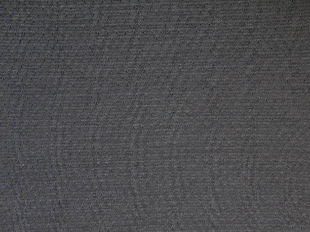istock Dark gray cotton polyester knitwear fabric texture swatch 934910062