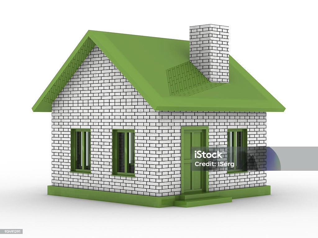 Ngôi Nhà Nhỏ Trên Nền Trắng Hình Ảnh 3d Bị Cô Lập Hình ảnh Sẵn có ...