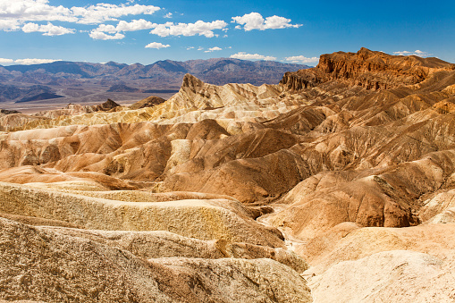 View of Manly Beacon from Zabriskie Point, Dath Valley National Park, California, United States
