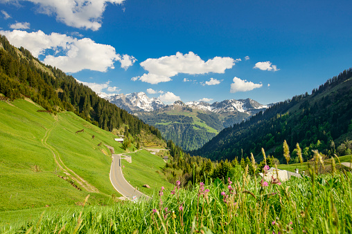 landscape in the Austrian alps