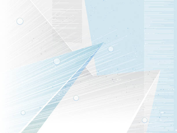 istock Abstract geometric shapes background. White blue tones technology wallpaper. Light business concept. Eps10 Vector illustration 934922322