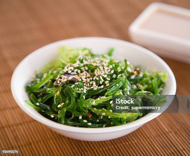 Wakame Seaweed Salad Stock Photo - Download Image Now - Salad, Wakame, Seaweed