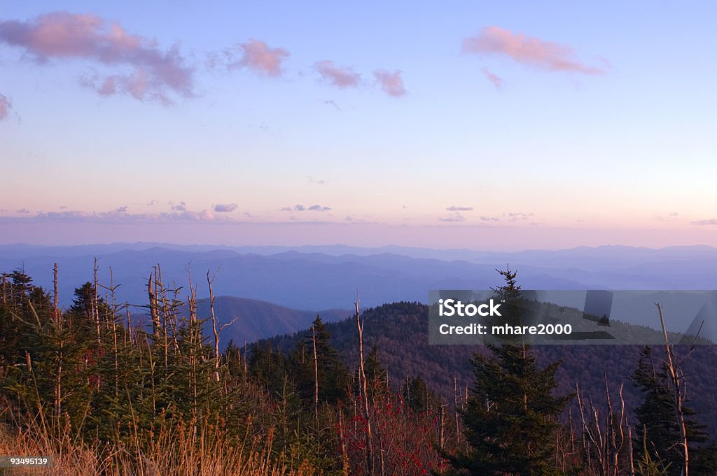 Pôr do sol nas Smoky Mountains - Foto de stock de Ambiente dramático royalty-free