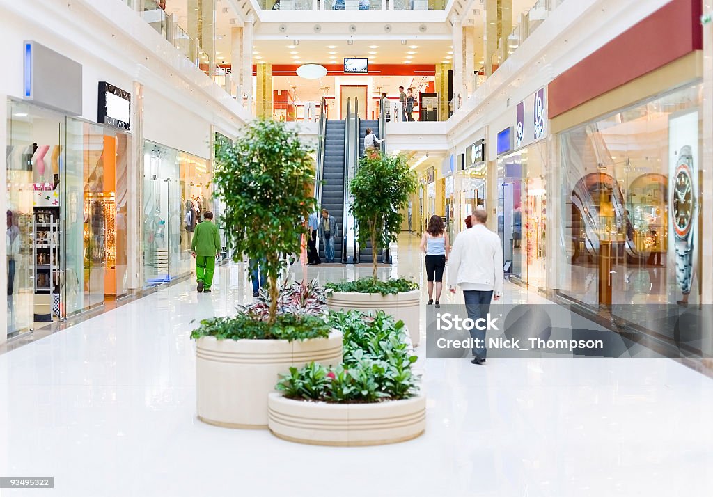 hall de Compras#4. Desfoque de Movimento - Foto de stock de Shopping center royalty-free