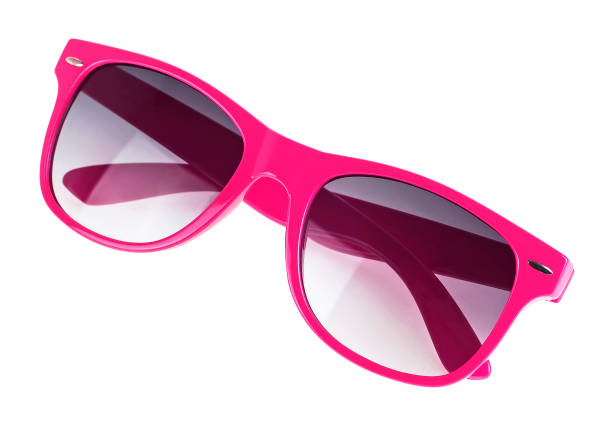 istock Pink sun glasses isolated over white background 934957106