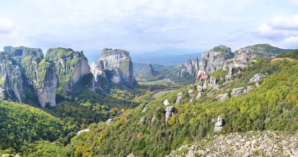 istock panoramic landscape of Meteora Thessaly Greece 934968316