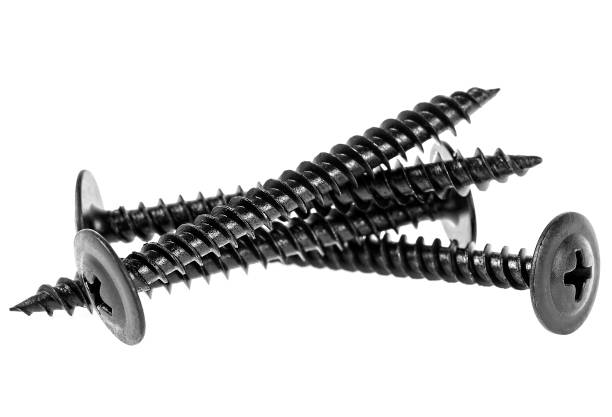 istock Metal screws isolated on a white background 934976700