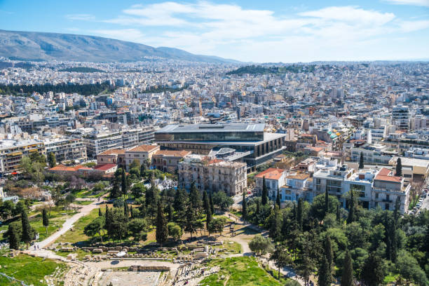 istock View of Athesn from Acropolis hill on sunny day 934978792