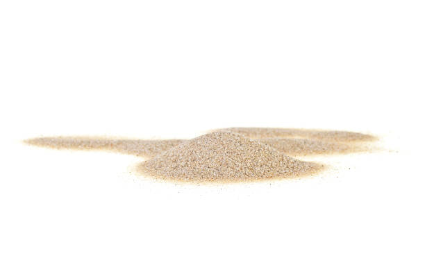 istock Pile desert sand isolated on white background 934978848