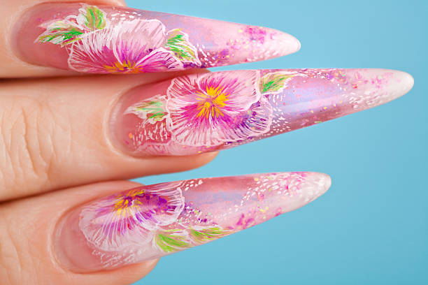 istock Human fingers with beautiful fingernail 93497894