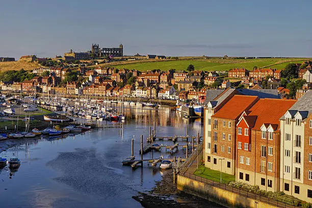 Photo of Whitby town and Esk river