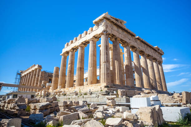 istock Parthenon temple on a sunny day. Acropolis in Athens, Greece 935010364