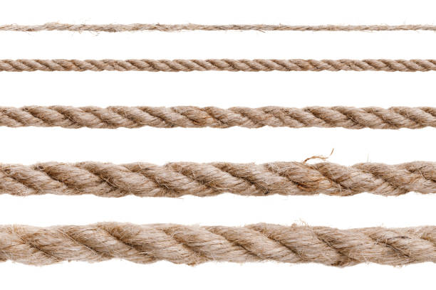 istock Different types of rope isolated on white background 935028782