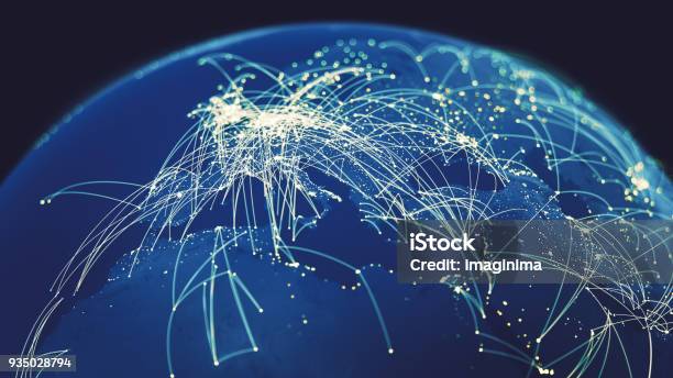 Global Connections Stock Photo - Download Image Now