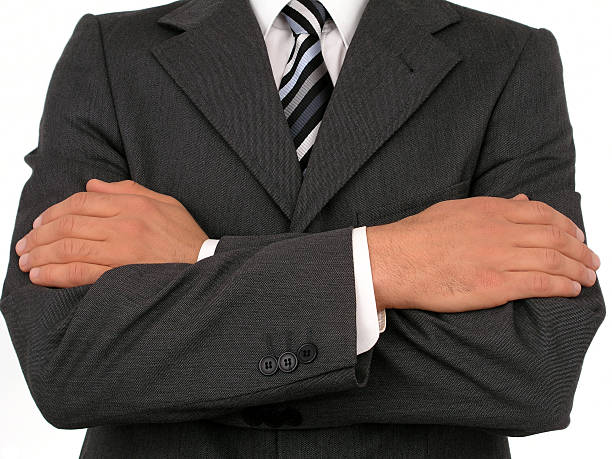 istock Businessman with his arms crossed 93503325
