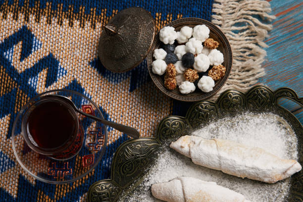 istock Homemade Mutaki roll cake with walnuts and sugar powder 935051750