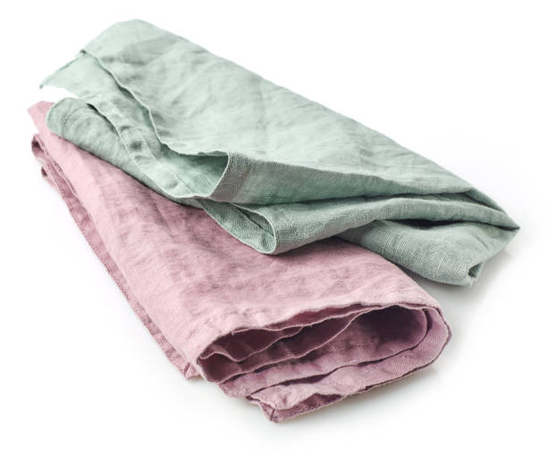 istock linen napkin isolated on white background 935059236