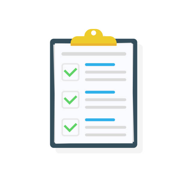 Clipboard with checklist icon. Checklist complete tasks, to-do list, survey, exam concepts. Best quality. Flat illustration of clipboard with checklist icon for web. Vector. Clipboard with checklist icon. Checklist complete tasks, to-do list, survey, exam concepts. Best quality. Flat illustration of clipboard with checklist icon for web. Vector do onto others stock illustrations