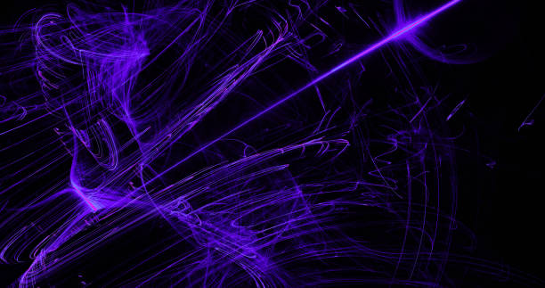 istock Purple Blue Pink Abstract Lines Curves Particles Background 935062606