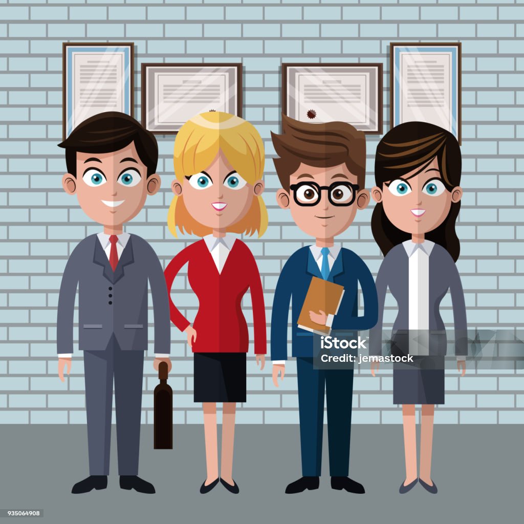 Ilustración de Compañeros De Trabajo En Dibujos Animados De Oficina y más Vectores Libres de Derechos de A la moda - iStock Ilustración de Compañeros De Trabajo En Dibujos Animados De Oficina y más Vectores Libres de Derechos de A la moda - iStock