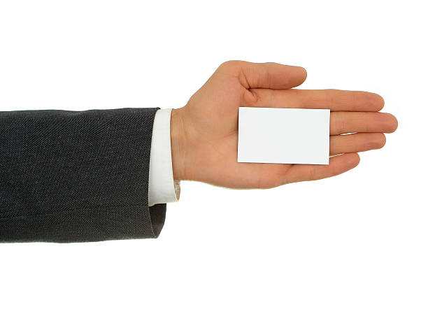 istock Businessman's hand holding business card 93506587