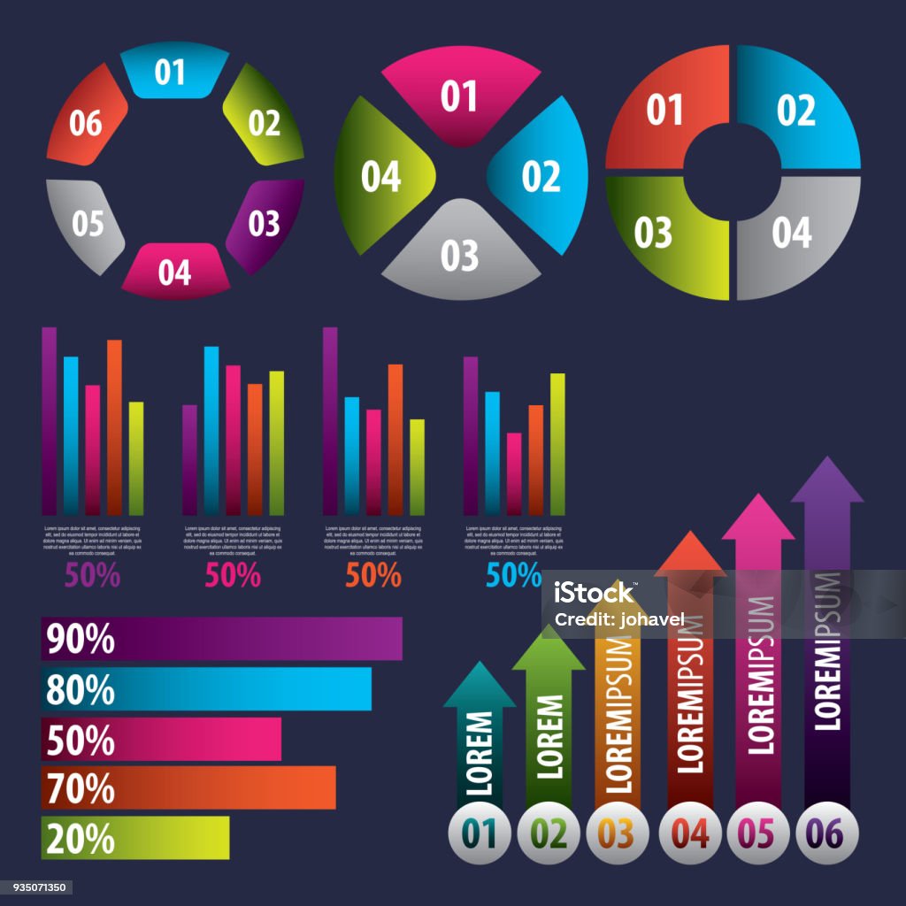 Basic Statistical Infographic Infographics Statistics Diagram Stock Illustration - Download Image Now ...