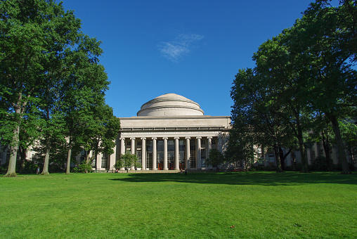 Boston, MA, USA - August 26, 2010:Great Dome - Massachusetts Institute of Technology: The Massachusetts Institute of Technology (MIT) is a private research university in Cambridge, Massachusetts. Founded in 1861 in response to the increasing industrialization of the United States, MIT adopted a European polytechnic university model and stressed laboratory instruction in applied science and engineering.