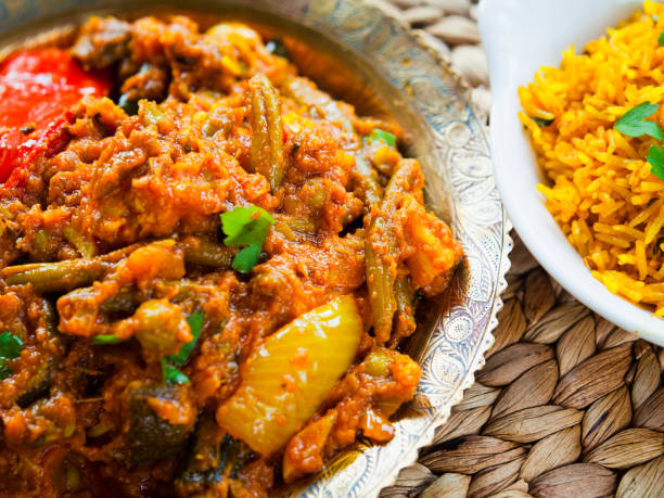 istock Indian Mixed Vegetable Curry -  detail, closeup. 935078238